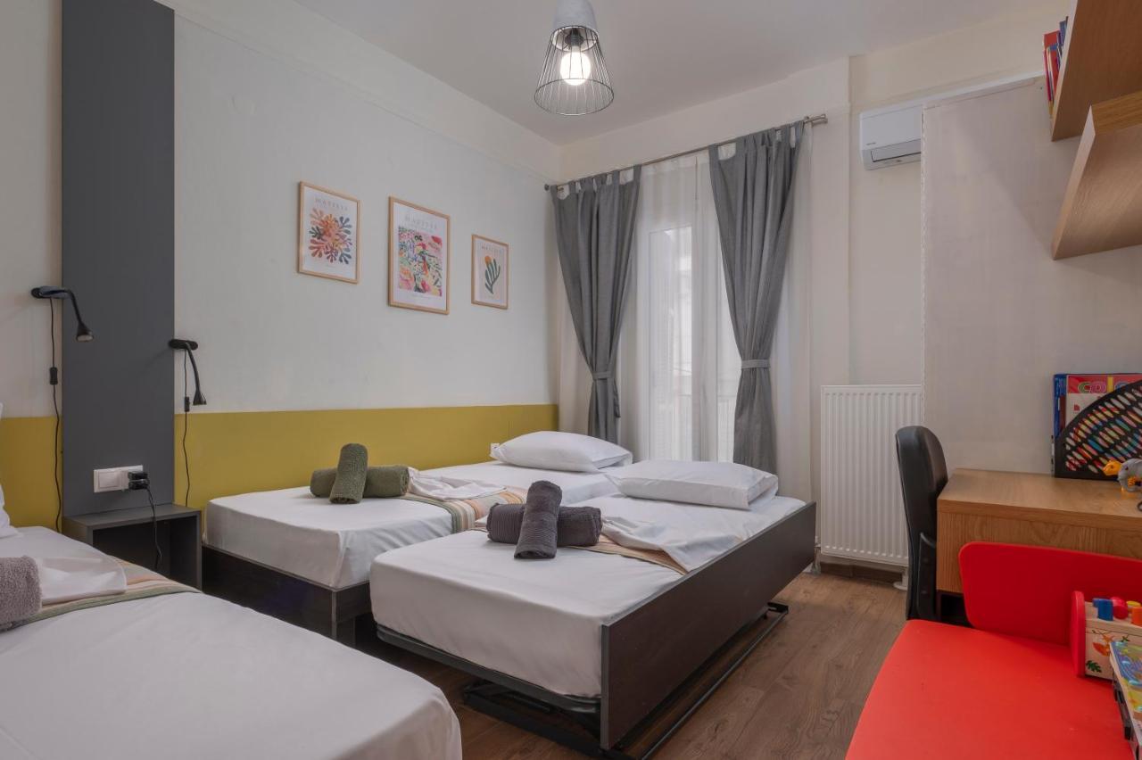 Estia Thessaloniki Apartment, Cozy, Spacious, Sunny, 2 Rooms-5 Beds Exterior foto