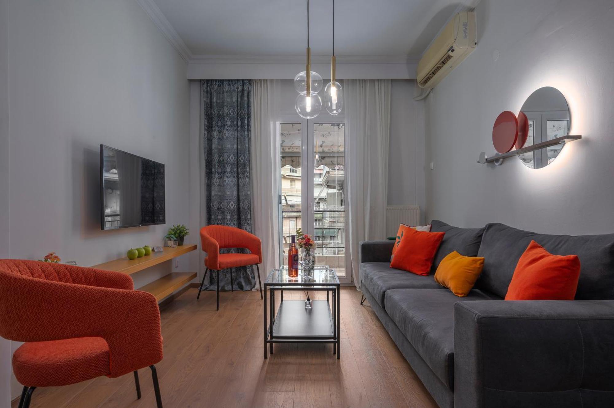 Estia Thessaloniki Apartment, Cozy, Spacious, Sunny, 2 Rooms-5 Beds Exterior foto